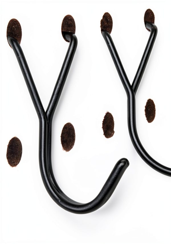 Steel Pegboard Hooks 50-Pack Black 1in J-Hook by Right Arrange Duty-1