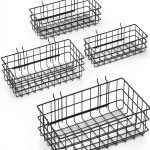 Pegboard Baskets Hooks Set NOEAIKE 4 Pack Organizer for Garage-0