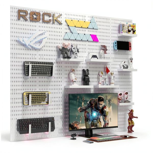 Pegboard Wall Organizer Tuzau with 2 Boards and 13 Accessories-2