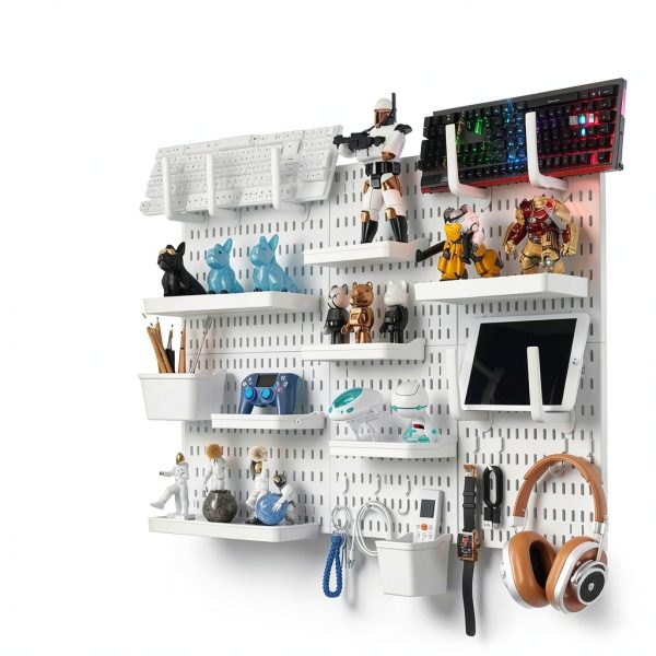 Pegboard Wall Organizer Tuzau with 2 Boards and 13 Accessories-1