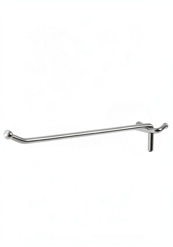 Presa Heavy Duty Metal Peg Board Shelving Hooks 8 Inch Chrome 50 Pack-0