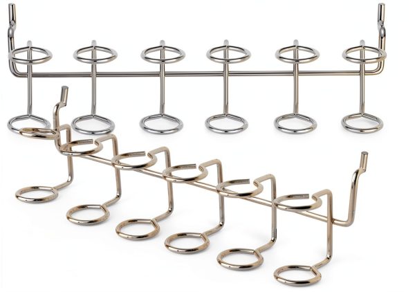 Pegboard Screwdriver Holders Ripeng Multi‑Ring Organizer Silver-1