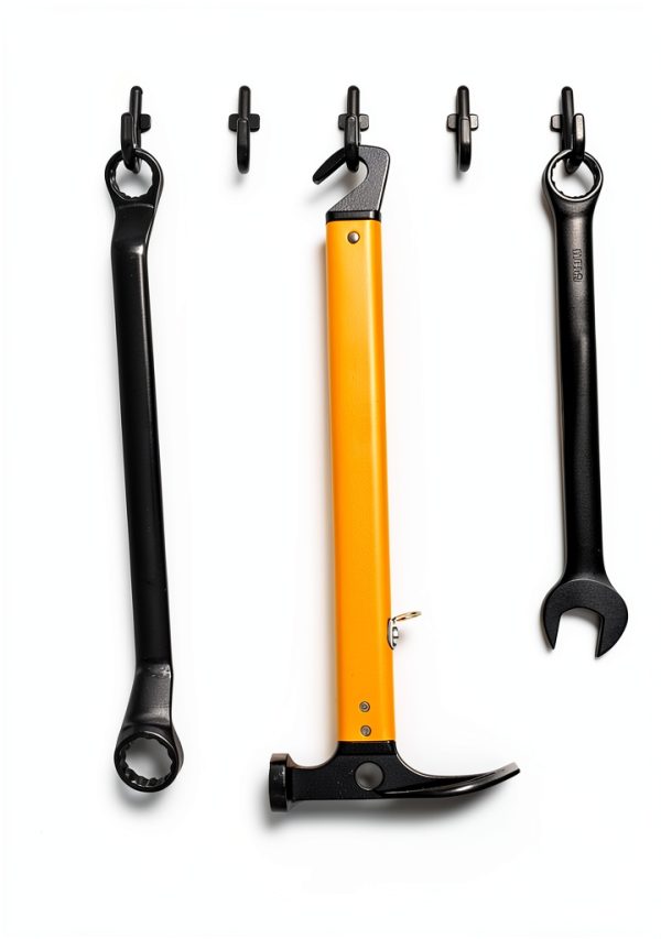 Pegboard Hooks Colorstorm 100PK Black Metal J-Hook Set Easy-Install-5