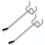4 inch Pegboard Hooks 25 Pack Silver for Garage Shop Office-0