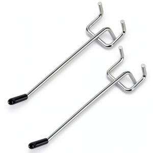 4 inch Pegboard Hooks 25 Pack Silver for Garage Shop Office-0
