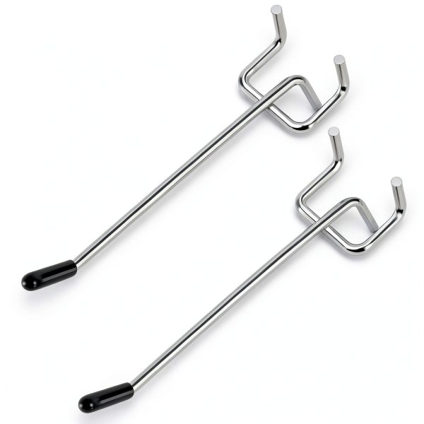 4 inch Pegboard Hooks 25 Pack Silver for Garage Shop Office-0
