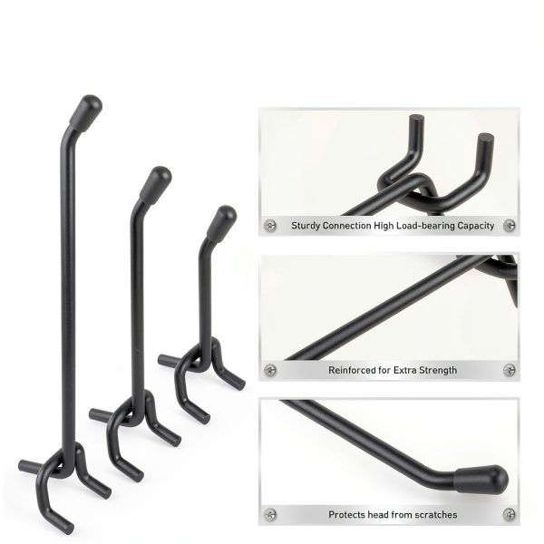 Pegboard Hooks ELEAD 66-Piece Thick 2 4 6 Inch Heavy Duty Organizer-4