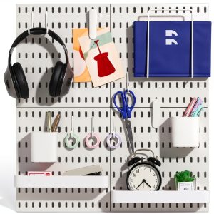 Keepo Pegboard Combination Kit White 22x22 Wall Organizer for Crafts-0