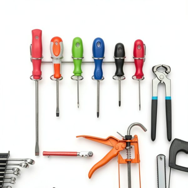 Pegboard Screwdriver Holders Ripeng Multi‑Ring Organizer Silver-5
