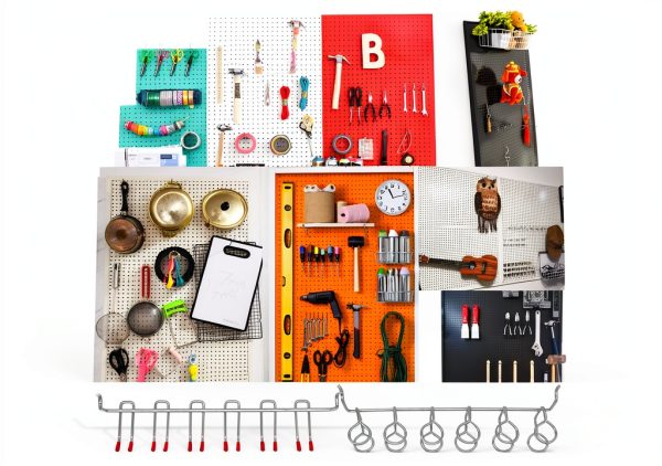 Pegboard Hooks Set 114pcs NAVSEEK Metal Lockable Organizer for Tools-3