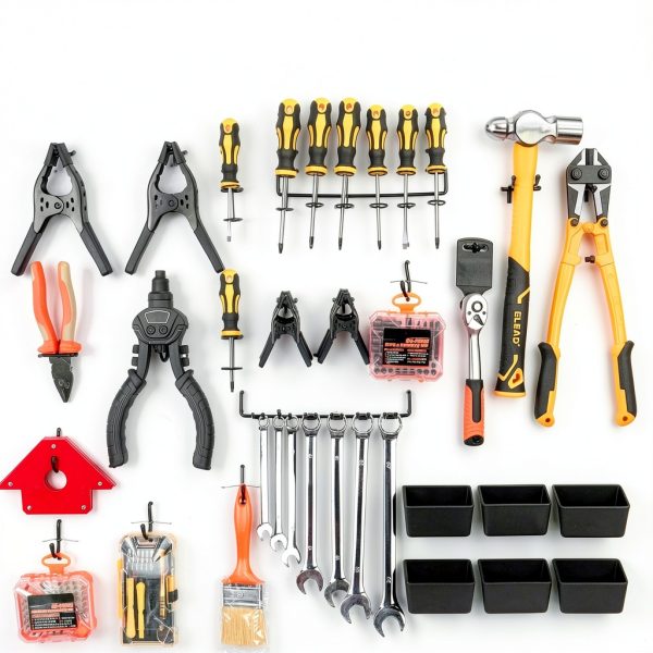 Pegboard Hooks ELEAD 286-Piece Extra Thick Set with Bins Black-7