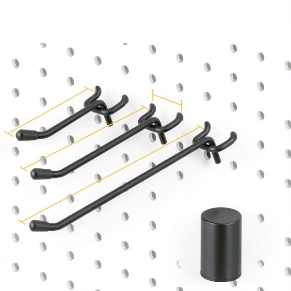 Pegboard Hooks ELEAD 66-Piece Thick 2 4 6 Inch Heavy Duty Organizer-2
