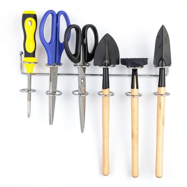 Pegboard Screwdriver Holders Ripeng Multi‑Ring Organizer Silver-3