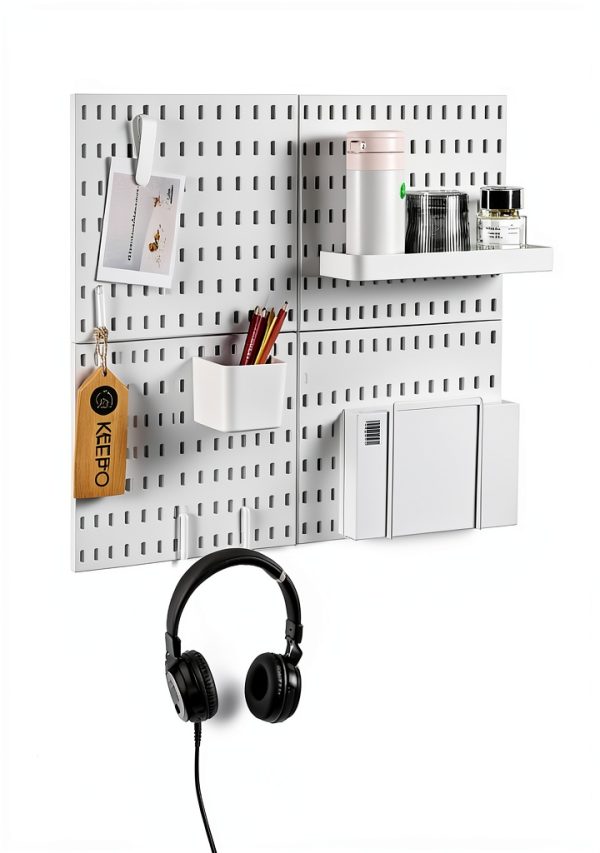 Keepo Pegboard Combination Kit White 22x22 Wall Organizer for Crafts-6