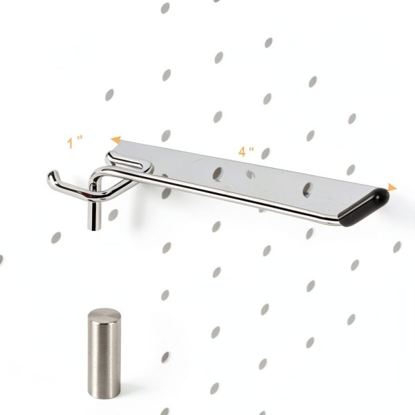 4 inch Pegboard Hooks 25 Pack Silver for Garage Shop Office-1