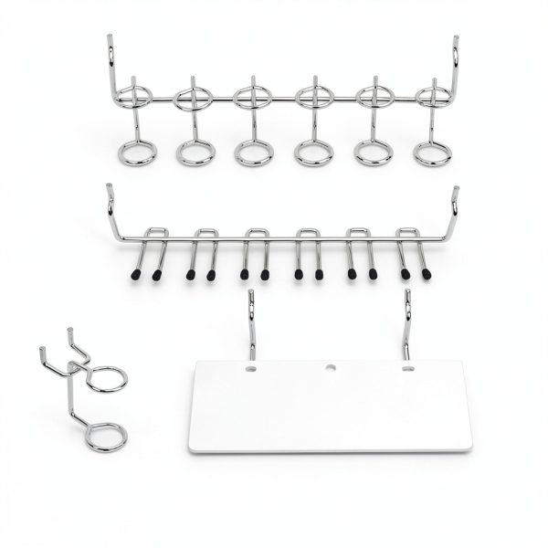 Pegboard Hooks HORUSDY 150PCS Assortment Kit Chrome Heavy Duty-4