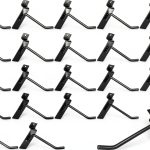 SINCHEEWAY 50 Pack Slatwall Hooks Black 4 Inch Industrial Steel-0