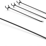 Black Pegboard Hooks HUHOLE 12 Inch Heavy Duty 25PC Set-0