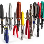 Pegboard Pliers Holder Right Arrange Zinc Plated Steel Holds 11 Pairs-0