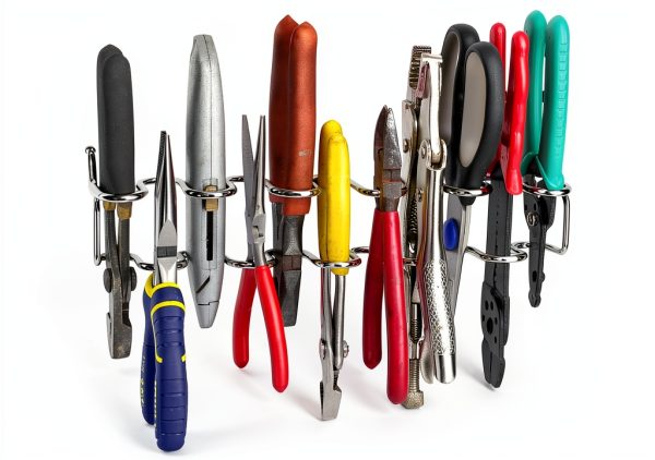 Pegboard Pliers Holder Right Arrange Zinc Plated Steel Holds 11 Pairs-0